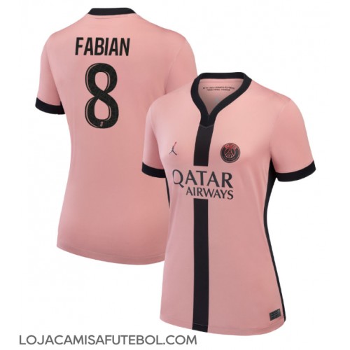 Camisa de Futebol Paris Saint-Germain Fabian Ruiz #8 Equipamento Alternativo Mulheres 2024-25 Manga Curta